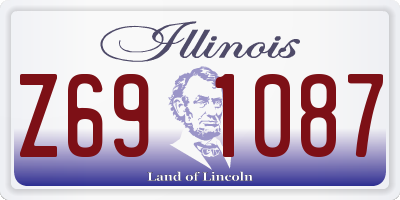 IL license plate Z691087