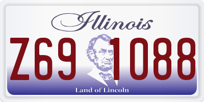 IL license plate Z691088