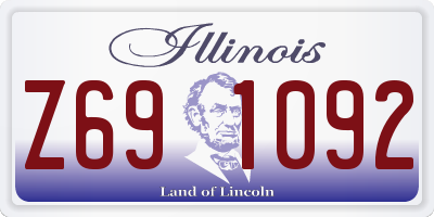 IL license plate Z691092