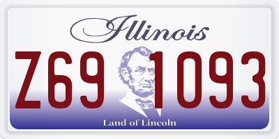 IL license plate Z691093
