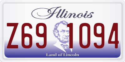 IL license plate Z691094