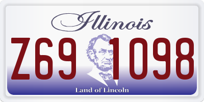 IL license plate Z691098
