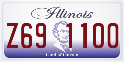 IL license plate Z691100