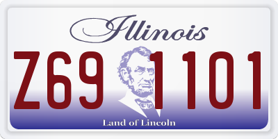 IL license plate Z691101