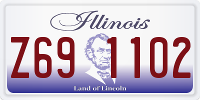 IL license plate Z691102