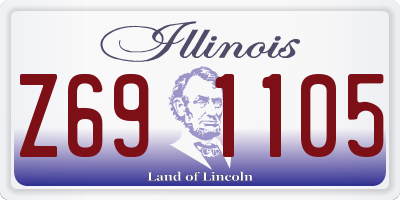 IL license plate Z691105