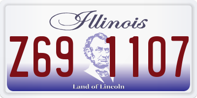 IL license plate Z691107