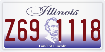 IL license plate Z691118
