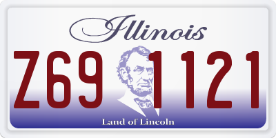 IL license plate Z691121