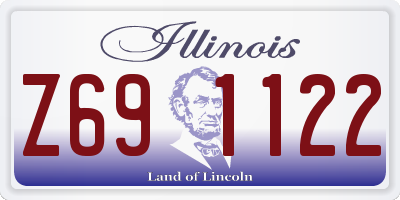IL license plate Z691122
