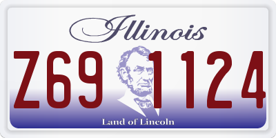 IL license plate Z691124
