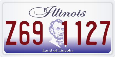 IL license plate Z691127