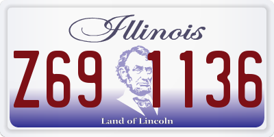 IL license plate Z691136