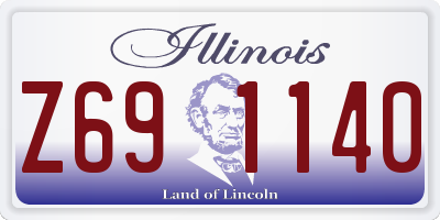 IL license plate Z691140