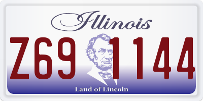 IL license plate Z691144