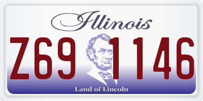 IL license plate Z691146
