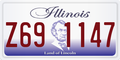 IL license plate Z691147