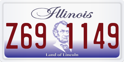 IL license plate Z691149