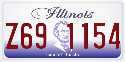 IL license plate Z691154