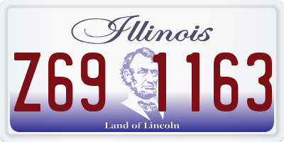 IL license plate Z691163