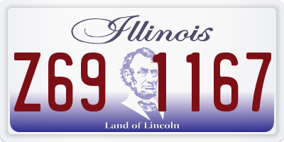 IL license plate Z691167