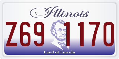 IL license plate Z691170
