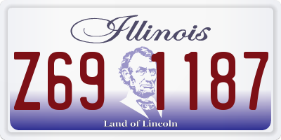 IL license plate Z691187
