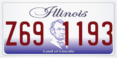 IL license plate Z691193