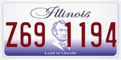 IL license plate Z691194