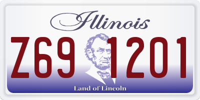 IL license plate Z691201