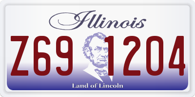 IL license plate Z691204