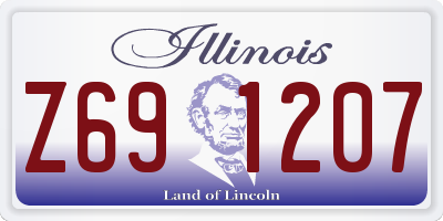 IL license plate Z691207