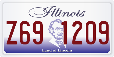 IL license plate Z691209