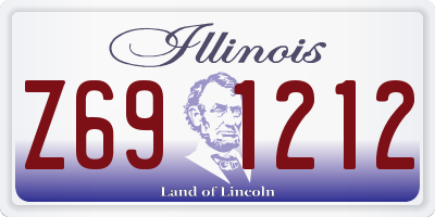 IL license plate Z691212