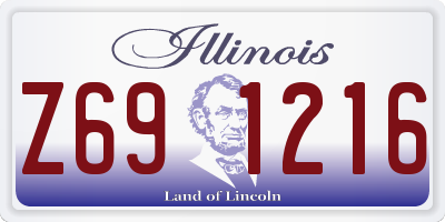 IL license plate Z691216