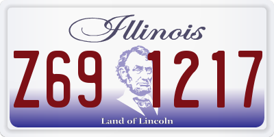 IL license plate Z691217