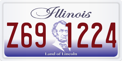 IL license plate Z691224