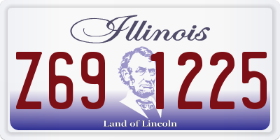 IL license plate Z691225