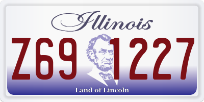 IL license plate Z691227