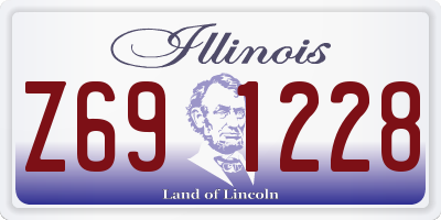 IL license plate Z691228