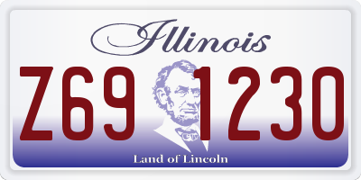 IL license plate Z691230