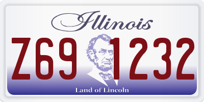 IL license plate Z691232