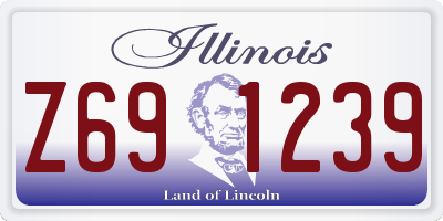 IL license plate Z691239