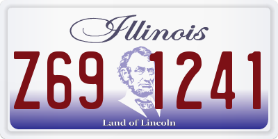 IL license plate Z691241