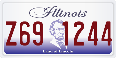 IL license plate Z691244
