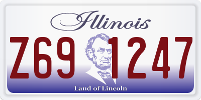 IL license plate Z691247