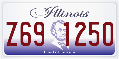 IL license plate Z691250