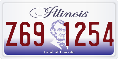 IL license plate Z691254