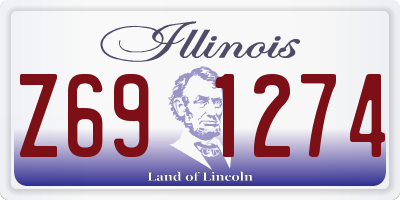 IL license plate Z691274