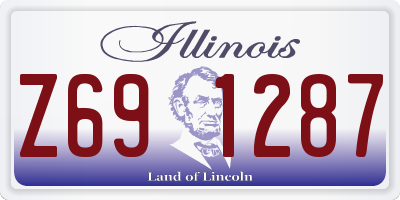 IL license plate Z691287